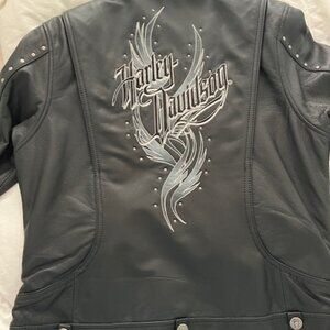 Size M Harley Davidson Black Womens Jacket